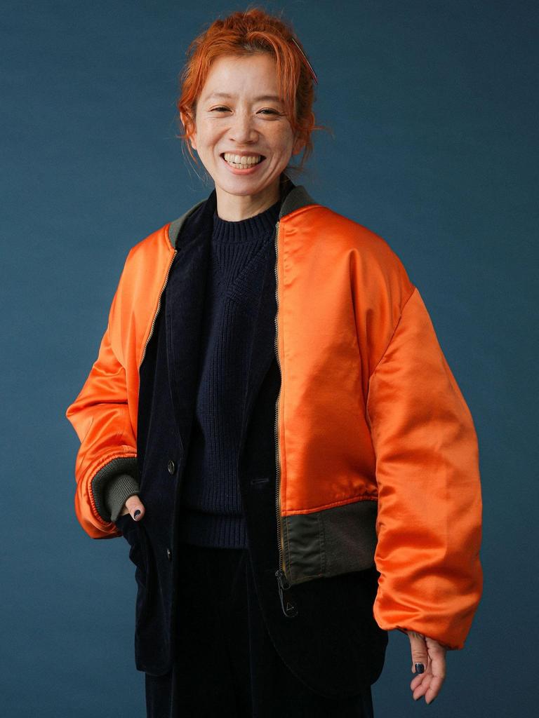 Beams Boy Women's BUZZ_L2B_HTYP_SP Blouson, Sage/Orange, Free Size, 13180296086