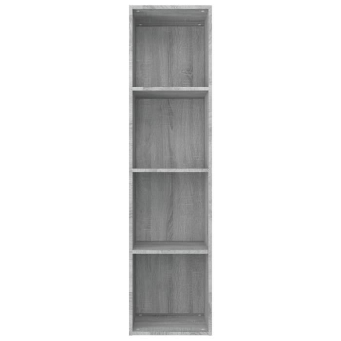 VidaXL Bookcase-TV Stand Sonoma Grey 36x30x143 Cm 815247
