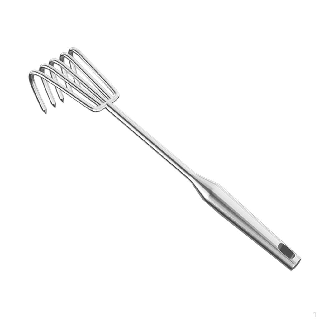 Ancinho de Mão Ergonômico de Aço Inoxidável Resistente Ferramenta de Capinar Portátil Garra de Cultivo Solo