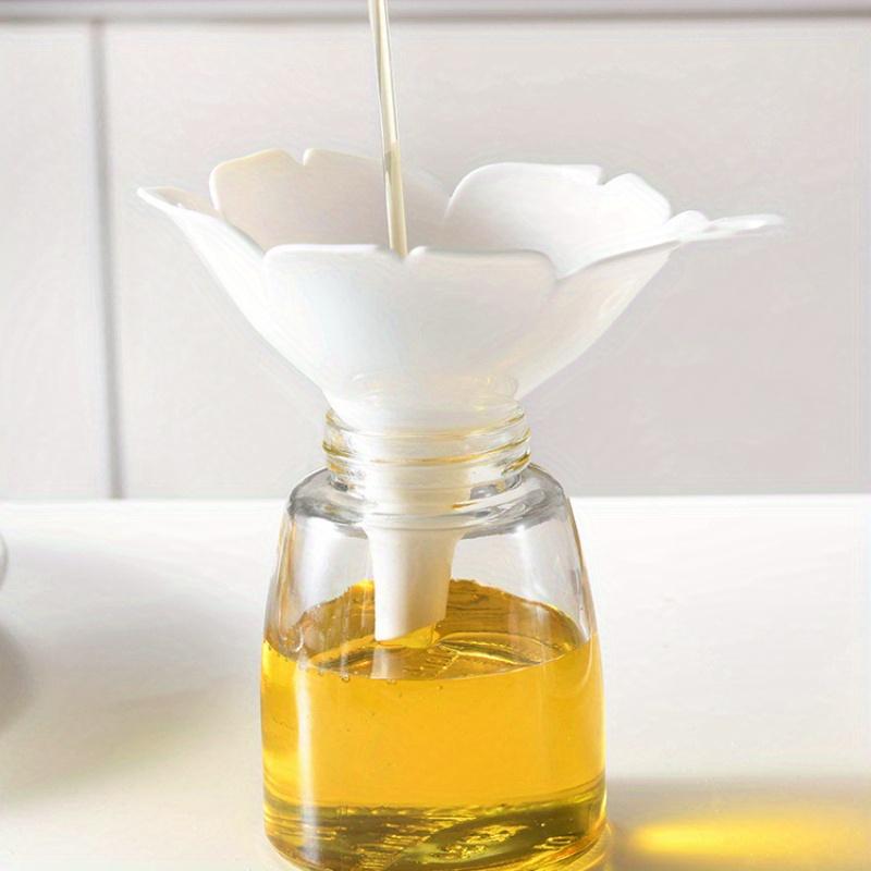 Kitchen Cherry Blossom Style Funnels Home Olive Oil Condiments Liquid Powder Dispenser Kitchen Accessories Kitchen Tools