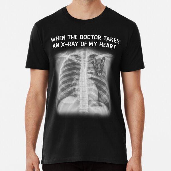 When doctor takes an x-ray of my heart Belgi S to 5XL Made in the AU/USA T-Shirt