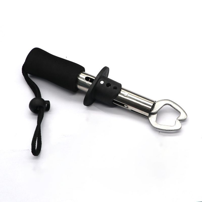 Portable Fishing Gripper Stainless Steel Fish Lip Grip Handle Catch Carp Fishing