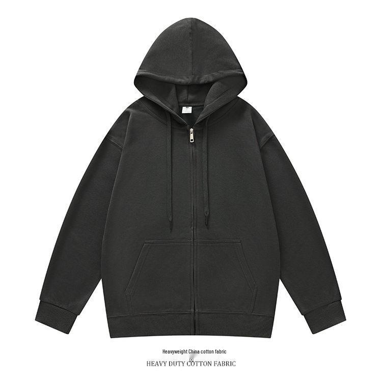 Bluza rozpinana z kapturem w stylu hongkońskim, unisex – Codzienna kurtka sportowa dla mężczyzn i kobiet