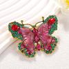 Women Brooch Sparkling Rhinestones Faux Pearl Butterflies Shape Lapel Pin Suits Coats Bags Scarves Badge Versatile Accessory