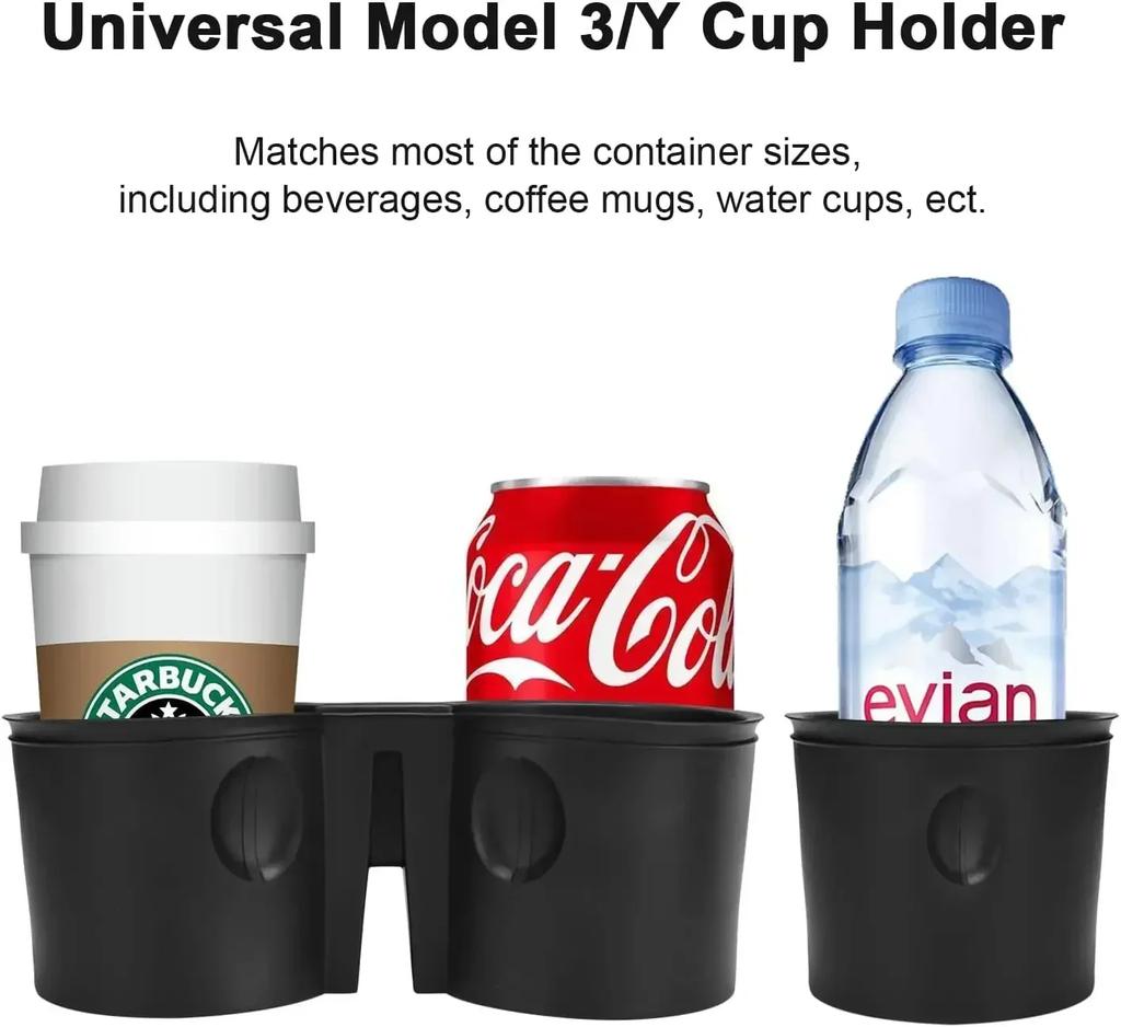 Suitable for Tesla Model3/Y Central Control Car Water Cup Holder Water Cup Limiter Silicone Coaster Interior Storage Tank