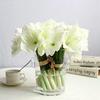 Jasming Real Touch Artificial Amaryllis Bush Bridal Bouquets Wedding Centerpieces Home Decor Boutonnieres Corsage Real Touch Flowers Faux Lily