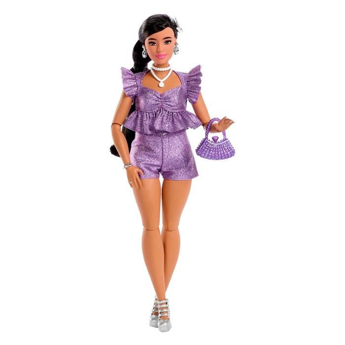 Barbie Deluxe Style Purple Hotpants Fashion Doll – 1.2598 inches (Purple)