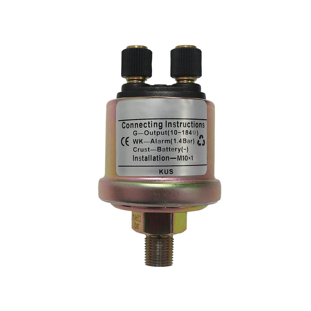 KUS Mechanical 0-5 Bar / 0-10 Bar Oil Pressure Sensor NPT1/4 NPT1/8 M10*1 for Pressure Gauge