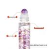 10ML Colored Crystal Gemstone Roller Bottle with Bamboo Lid for Essential Oils and Perfume