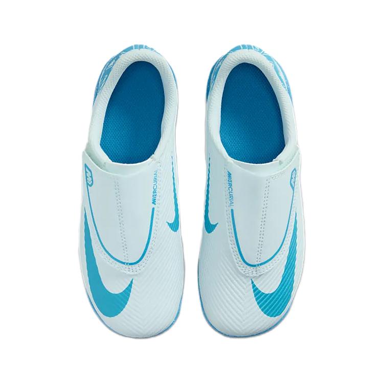 Nike Mercurial Vapor 16 Soft Comfortable Non-Slip Durable Low-Top Soccer Shoes Kids Sneaker Blue FQ8290-400