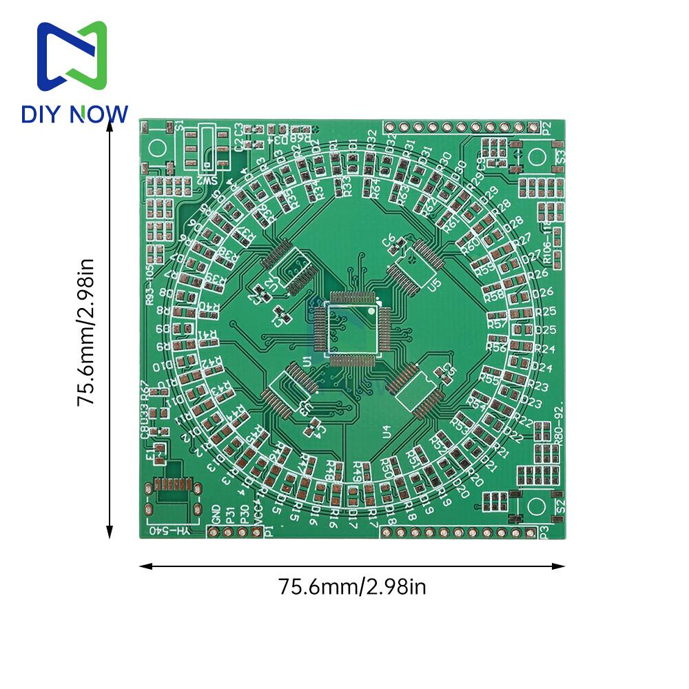 LQFP64 Welding DIY KIT Flowing Light Patch Welding Practice Board Kit Type-C 5V Electronic Teaching Training Circuit Board