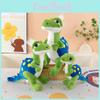 Dinosaurier-Stofftier mit kurzem Plüsch und großen Augen für Kinder und Sammler