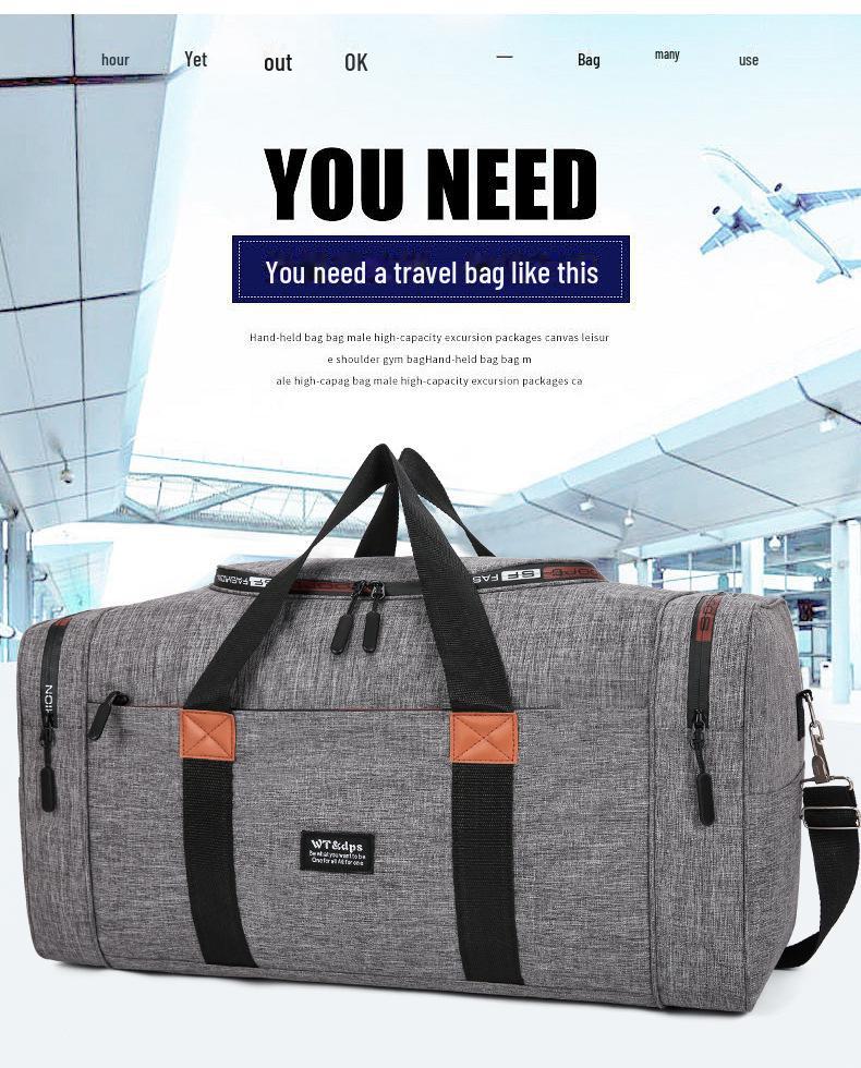 Lightweight Travel Bag: Large Capacity, Folding, Unisex, Portable Luggage & Messenger Bag for Business Trips