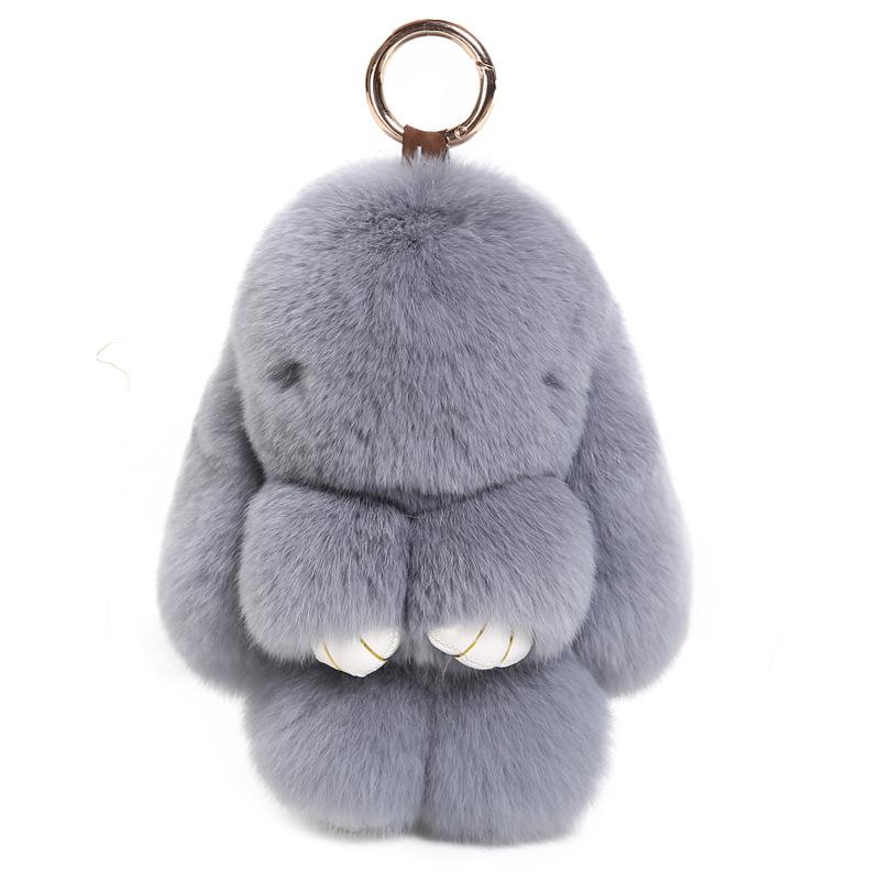 Rabbit Pendant Imitation Rex Rabbit Hair Cute Plush Doll Rabbit, Dead Rabbit Keychain Bag Pendant Car