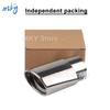Car Exhaust Muffler Tip Pipe Stainless Steel Chrome Trim Rear Tail Throat For Most Cars Car Exhaust Tailpipe Vehicle Exhaust End