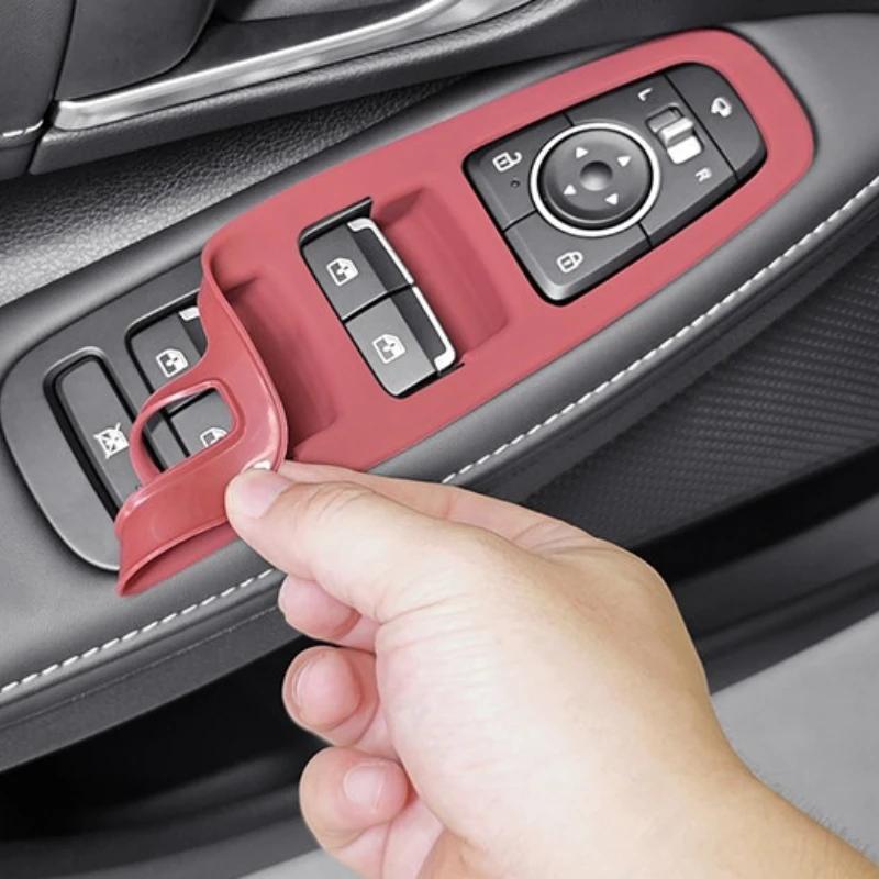 For Hyundai Sonata 24-26 Dedicated Door Glass Window Lifting Button Panel Silicone Protective Pad Interior Modified Accessories
