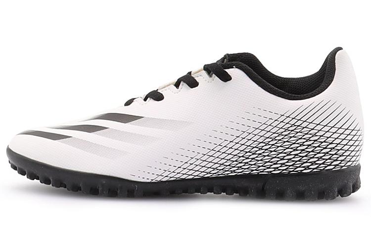 Футбольные бутсы Adidas X GHOSTED .4 TF для детей, нескользящие, низкие, Черно-белые, Детские, FW6801 36