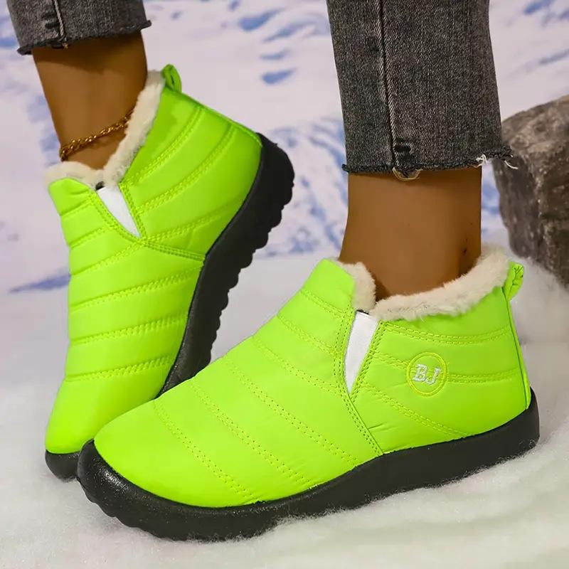 Cotton shoes women's 2025 new large size cotton boots piled thickened snow boots thermal casual shoes