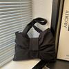 Trendy Crossbody Bags for Women Nyl Big Bow Shape Solid Shoulder Bags Zipper Large Capacity Unique Design Hot Casual Tote