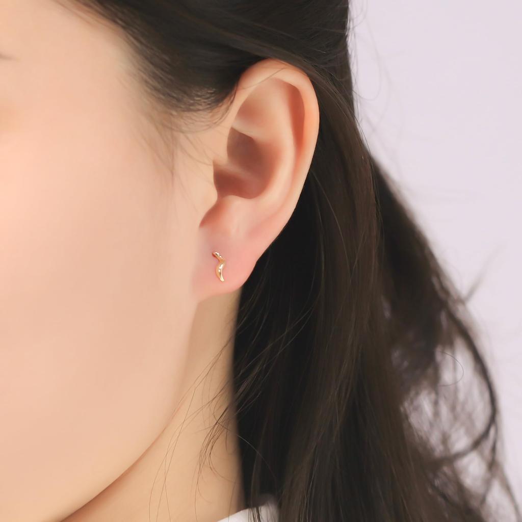 ESTELLE [Official] Women's Earrings, 10K Yellow Gold, 0202-3259-0019-0000