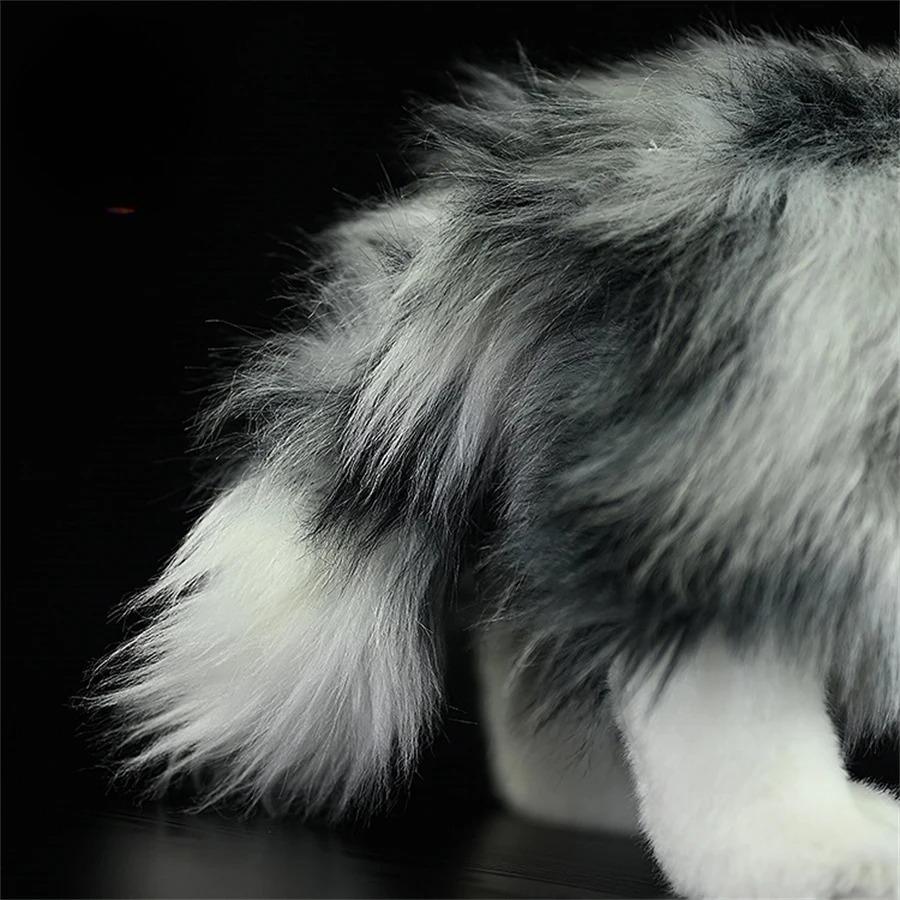 Border Collie Hohe Treue Anime Niedlicher Plüschtier Schäferhund Plüschtiere Lebensechte Tiere Simulation Stofftier Kawaii Spielzeug Geschenke