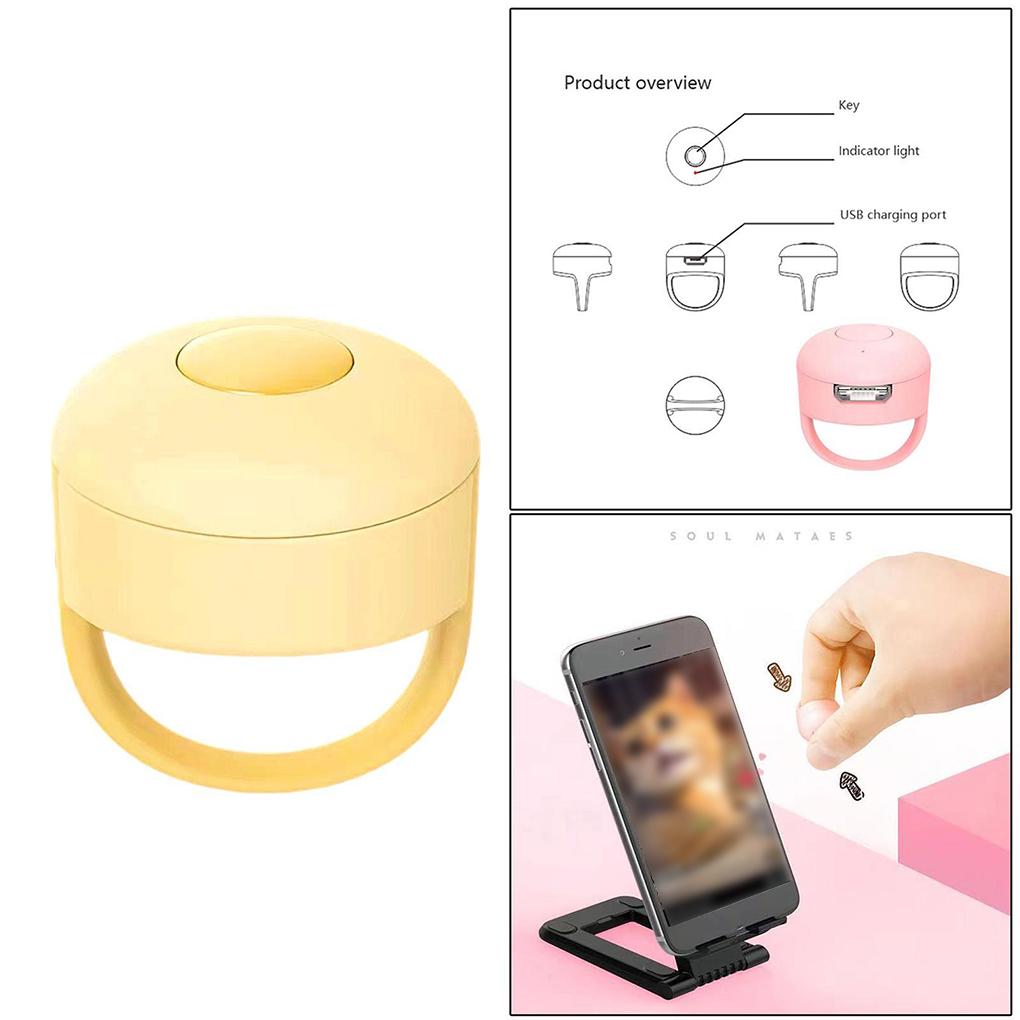 Wireless Bluetooth Finger-mounted Video Controller Page Turner