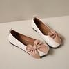Cute Bow Doudou Shoes Girl 2025 Spring and Autumn New Flat-bottomed Lady Fairy Shoes Soft-soled Comfortable Maternity Shoes