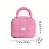 Soft And Fluffy Large-Capacity Bag Multicolor Solid Multifunctional Storage Bag With Zipper Cloud Travel Organizer Down Cute And Elegant Women's Bag