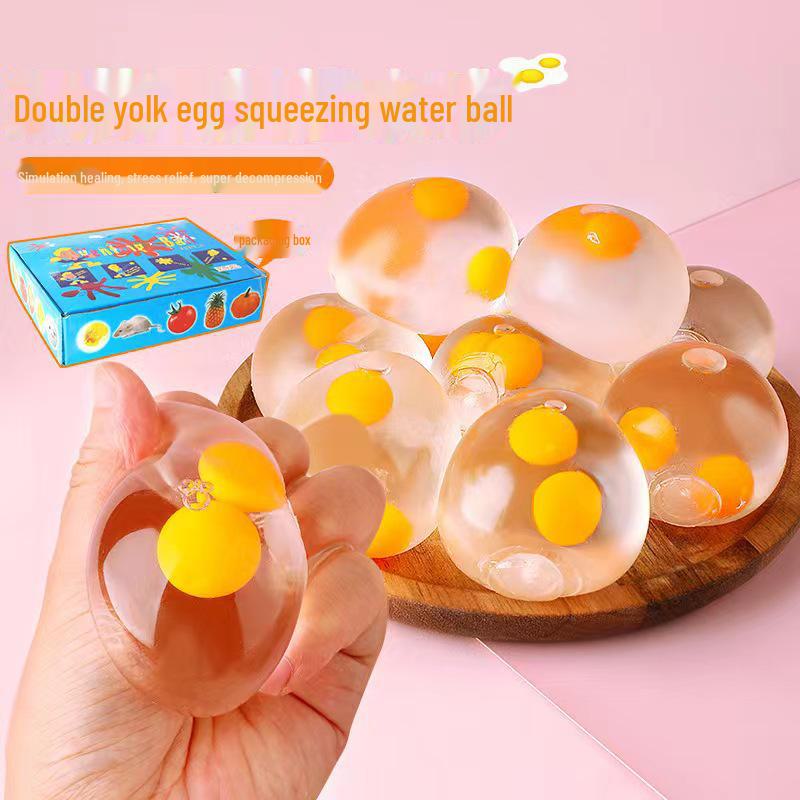 

Прозрачный мяч-яйцо от стресса - Имитация фруктовой игрушки для детей