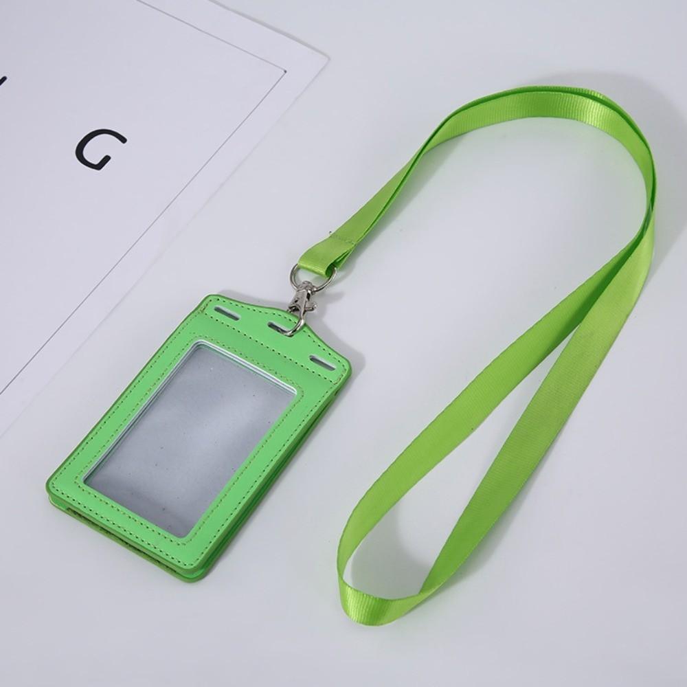 PU Leather Badge Holder Trifold Duty ID Card Holder for ID Name Card Business Name Tag Student ID Card