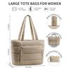Women's quilted handbag multi-compartment tote bag Large capacity travel luggage bag