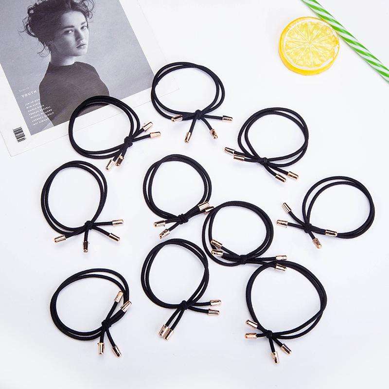 Korean 3-in-1 Beaded Hair Ring & Headband