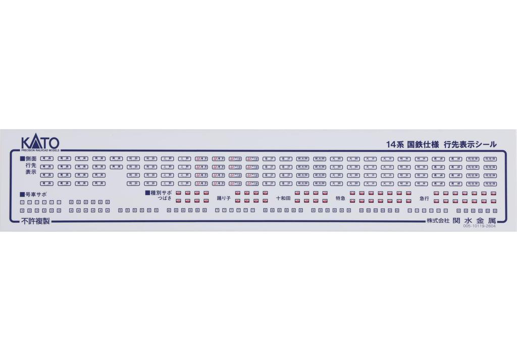 KATO N Gauge Suhafu 14 JNR Specification Passenger Car Model Train 5283