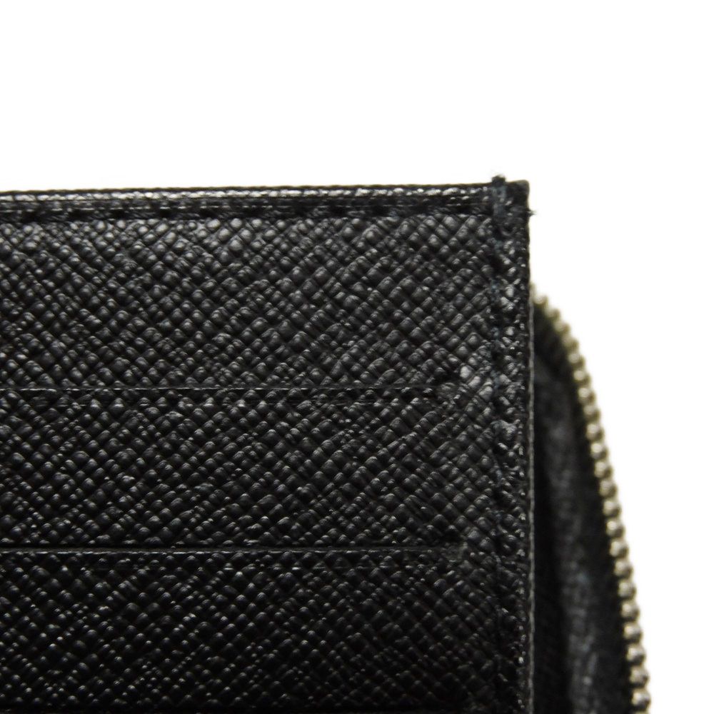 Used 12564 Zippy Organizer N63077 7940 Old Model Logo Black Gray Zip Around Damier Graphite Noir Men's from Japan