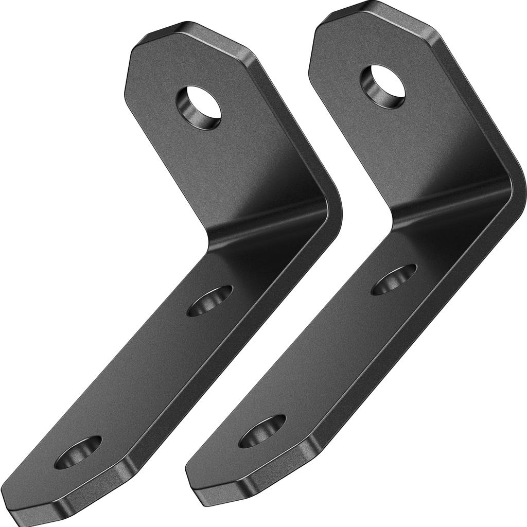 Kaedear Motorcycle Universal Stainless 2mm Universal Set of Custom Brackets x 3 x 20 x 30 x Brackets, Steel, Thick, Fit, 2, (KDR-YX-L90-3M6) (M6