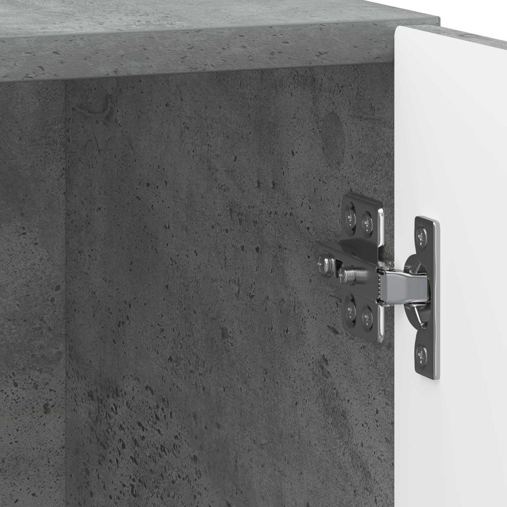 Nightstand 2 pcs Concrete Grey 43 x 34.5 x 47 cm Particleboard