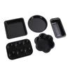 6pcs Bakeware Set Loose Bottom Carbon Steel Anti Stick Baking Pans Set for Toast Muffin Pizza