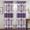 Geometric Semi-Blackout Window Curtains Bohemian Window Curtain for Living Room&Bedroom Drapes Decor(2Panels)Cotinas De Sala