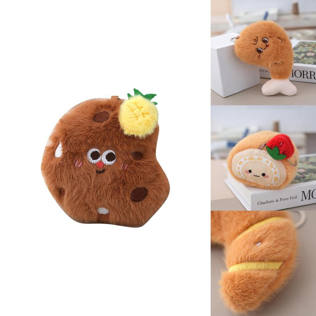 Charming French Fries Plush Keychain With Soft Velvet For Kids Room Decor