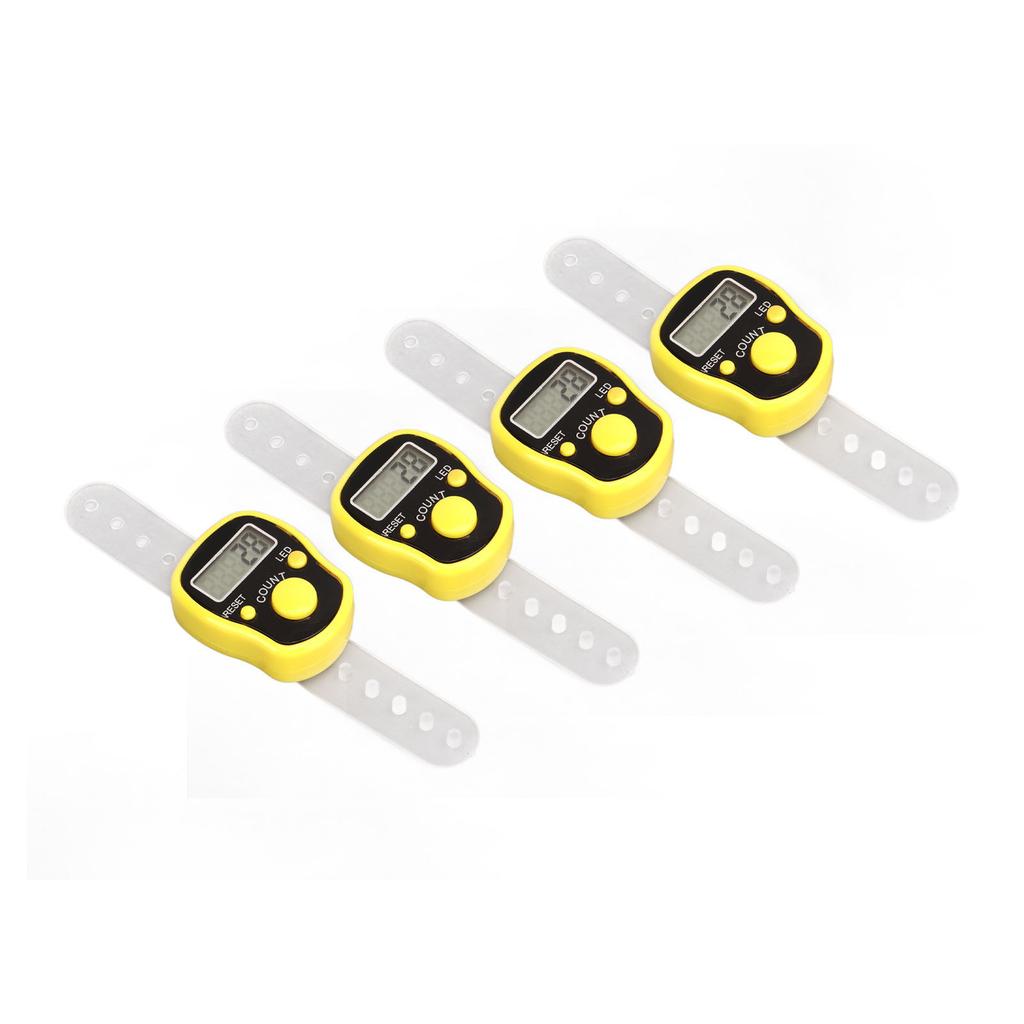 5PCS Finger Counter Adjustable Reset Button 5 Digit Number Hand Tally Counter for Prayer Religious Activities