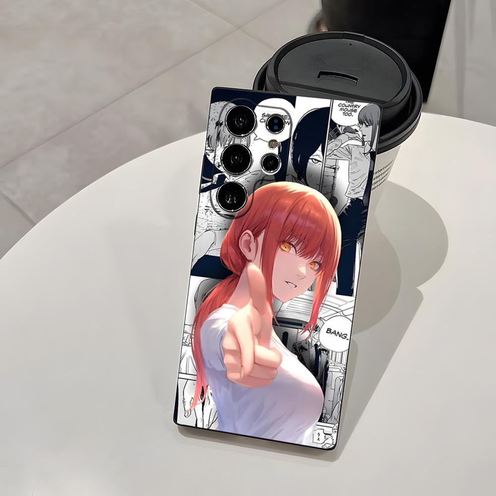 Anime Chainsaw Man M-Makima Phone Case For Samsung A25 A13 A33 5G A54 A36 A35 A56 A52 A14 Shockproof Soft Cover