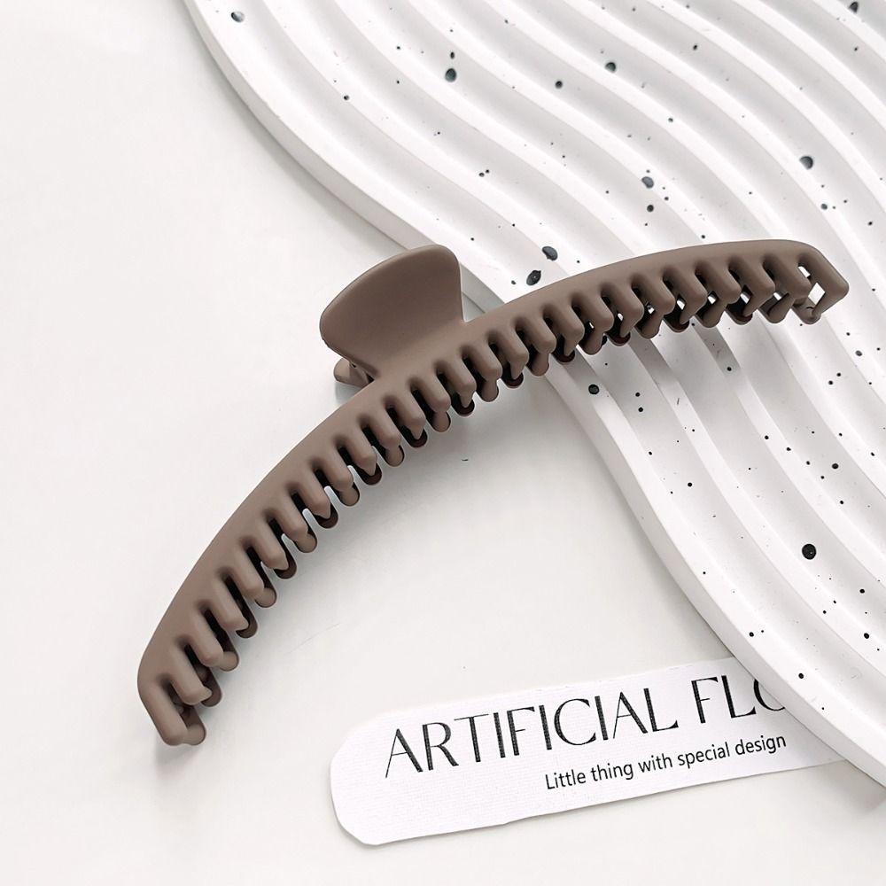 Large Thin Shark Clip Acrylic Geometric hair claw Simple Matte Claw Clip  Girls