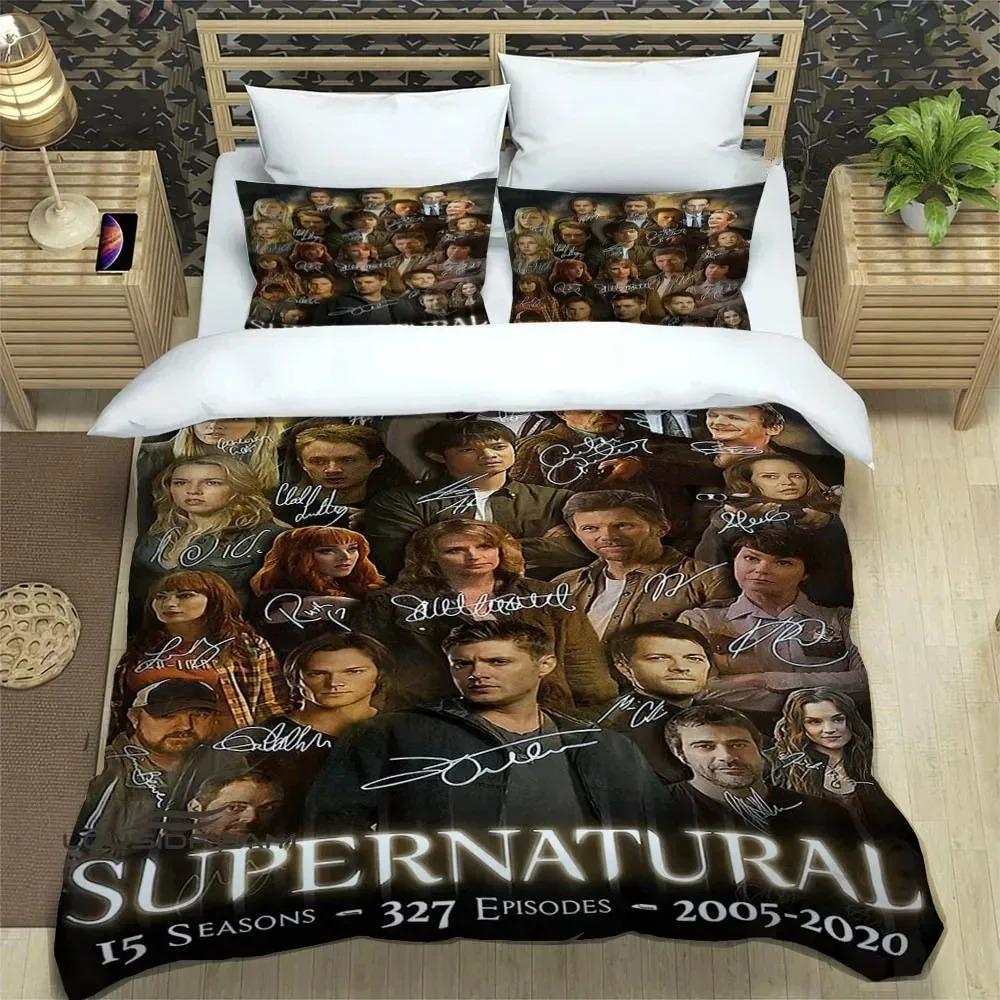 New TV Series Supernatural Bedding Set Single Twin Full Queen King Size Bed Set Adult Kid Bedroom Duvet Cover Set Home Textiles