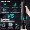 New Electric Wine Aerator Set with Type-C Rechargeable Automatic Wine Pourer and Dispenser Wine Aerator Gift Kit for Wine Lovers