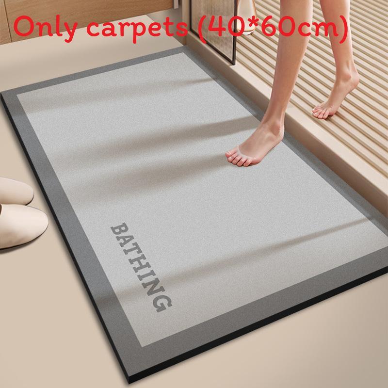 Modern Minimalist Diatomaceous Bathroom Rug With Non Slip Water Absorption For Home Use