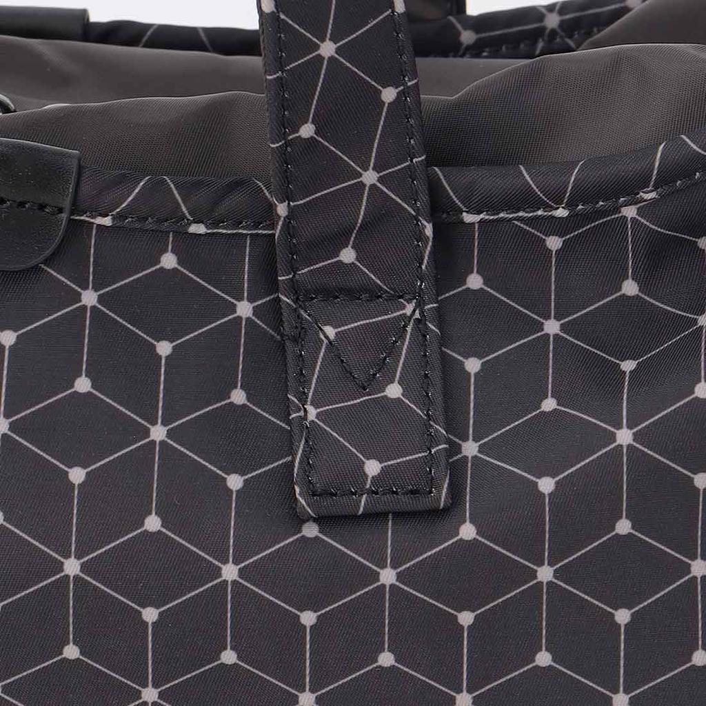 Shoulder cubic x dot tote and shoulder M black [Isaac] bag, pattern, 2-way bag, size, (10)