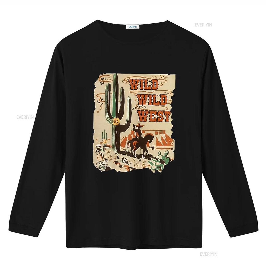 Wild West Western Life Southwest Desert Vibes Cactus Womens T Shirt vintage Washed Unisex Versatile designer clothes Casual