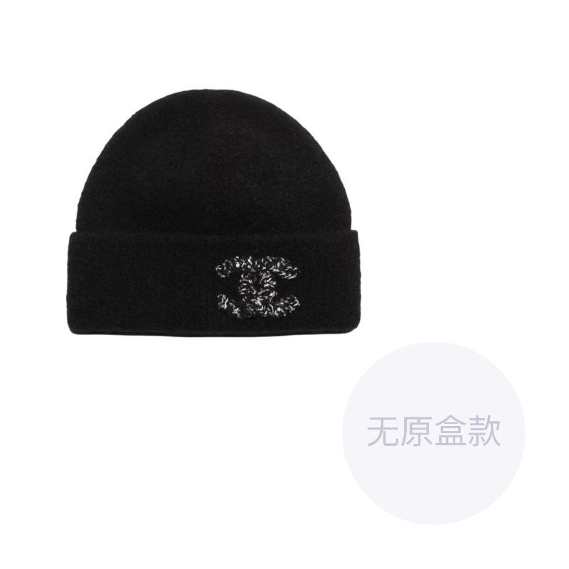 CHANEL logo design wool hat women's style