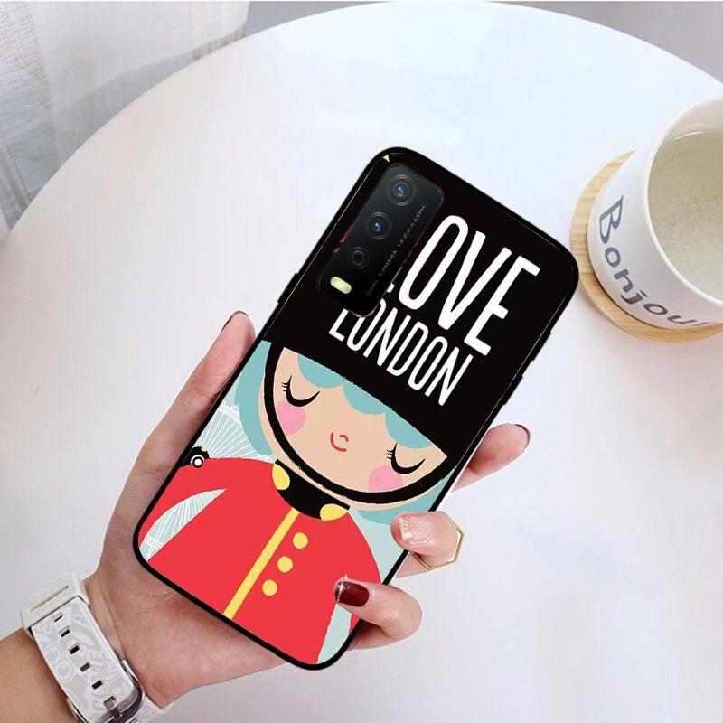 London Bus funda Handyhülle Für vivo Y31 Y30 Y33S Y11S Y12S Y17 Y20 Y20S Y21 Y21S Y1S Y53S Y15 Y19 Y91C V23 5G Hüllen coque
