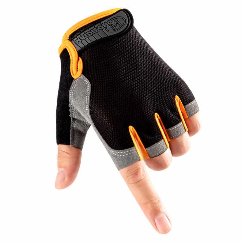Rękawiczki do jazdy Plus Nao Rękawiczki fitness Bez palców Antypoślizgowe Męskie Damskie